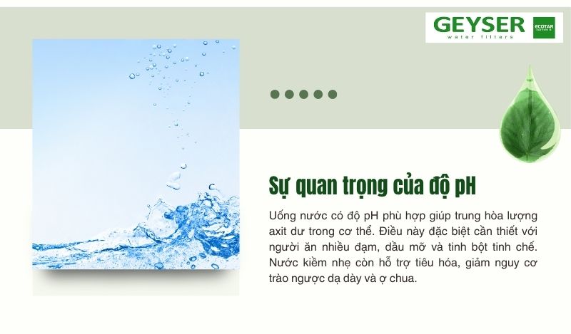 Sự quan trọng của độ pH trong nước
