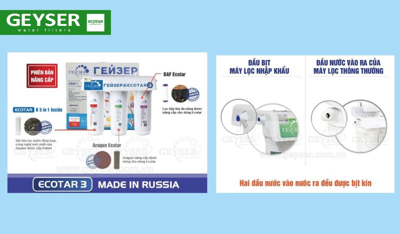 Máy lọc nước Geyser Ecotar 3 & Ecotar 4