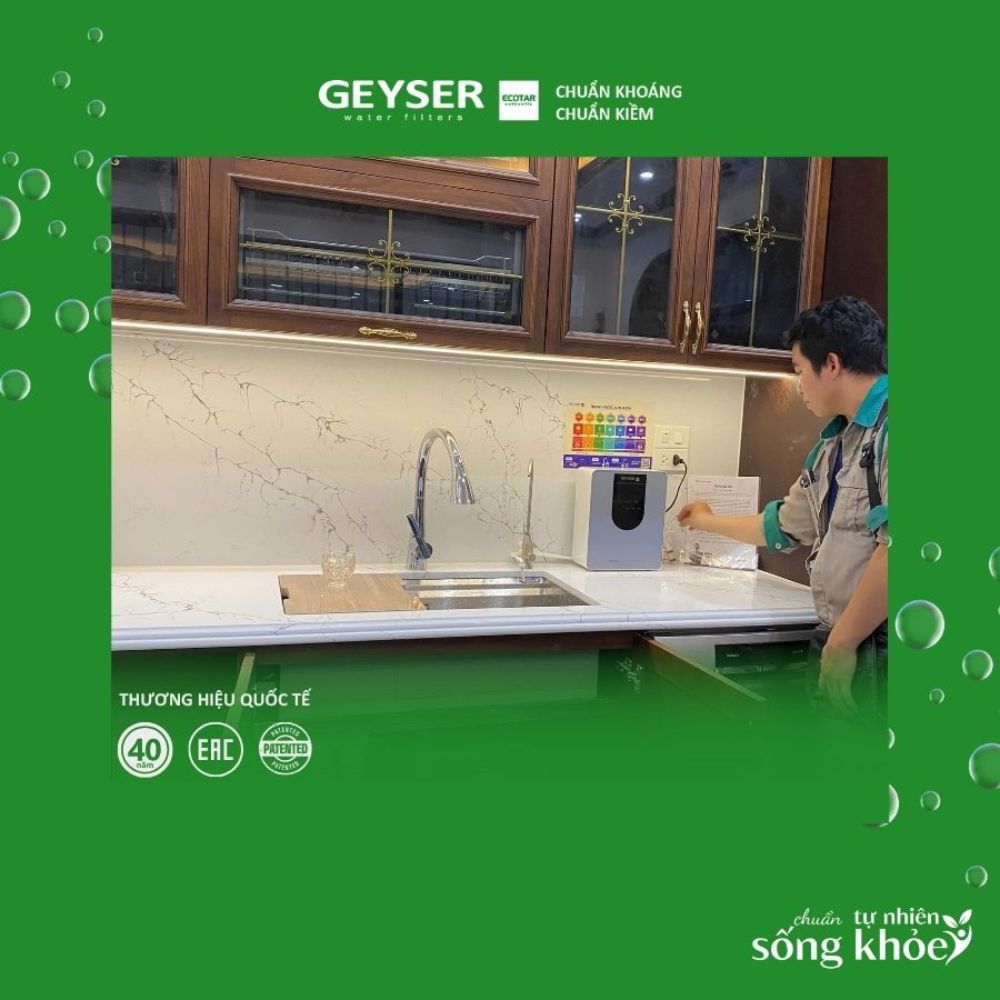 Geyser cung cấp dịch vụ lắp đặt máy lọc nước ngay tại nhà
