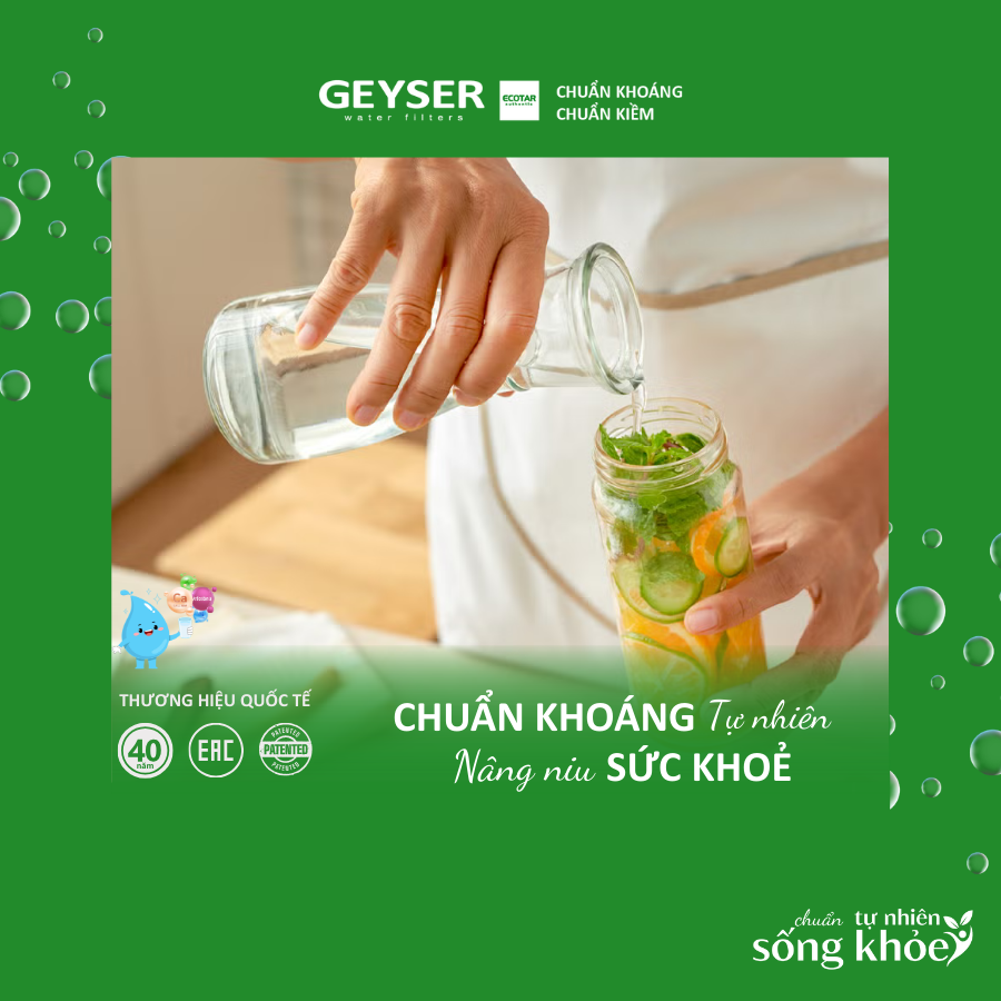 Một lối sống khỏe mạnh bắt đầu từ những giọt nước nhỏ mỗi ngày