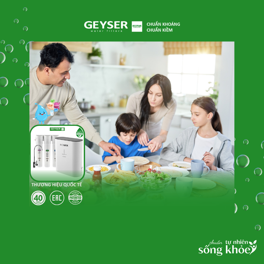 Máy lọc nước 9 ROMIX phù hợp với mọi gia đình