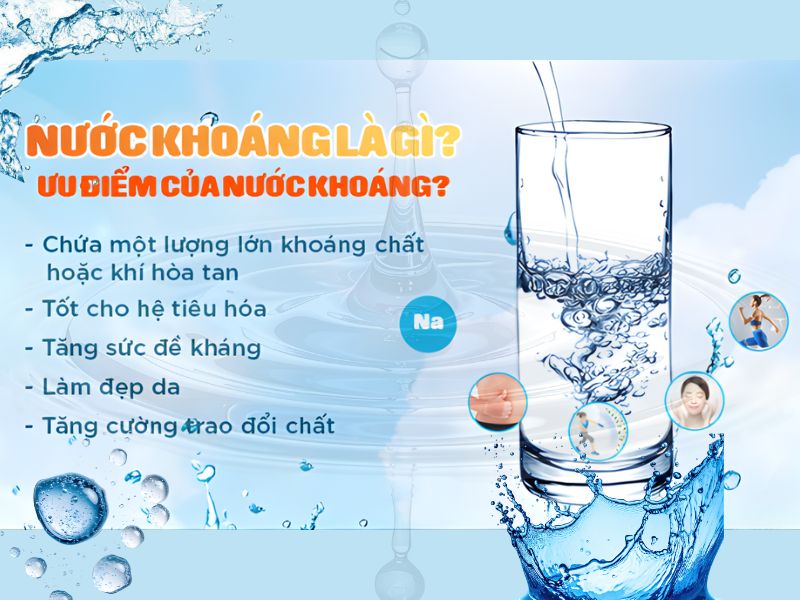 Ưu điểm của nước khoáng cho sức khoẻ