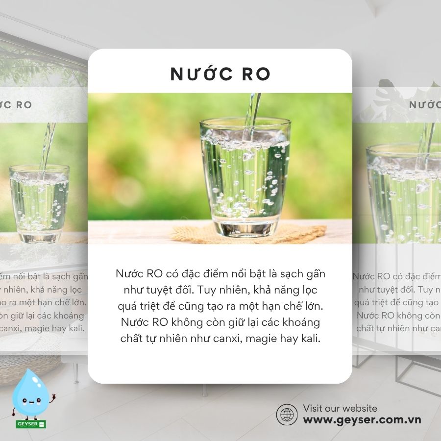 Nước RO có độ tinh khiết tuyệt đối