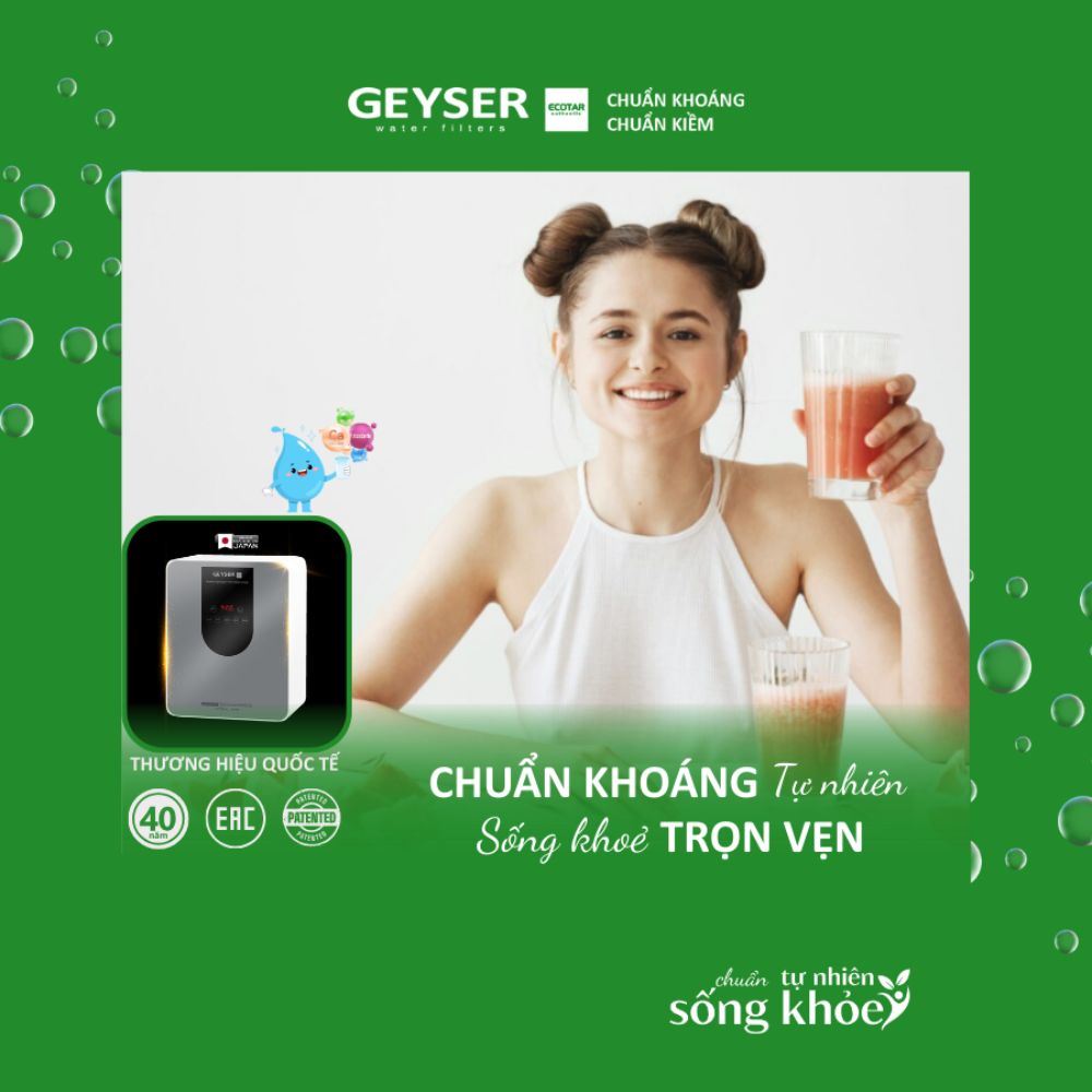 Tăng cảm giác ngon miệng với nước ion kiềm