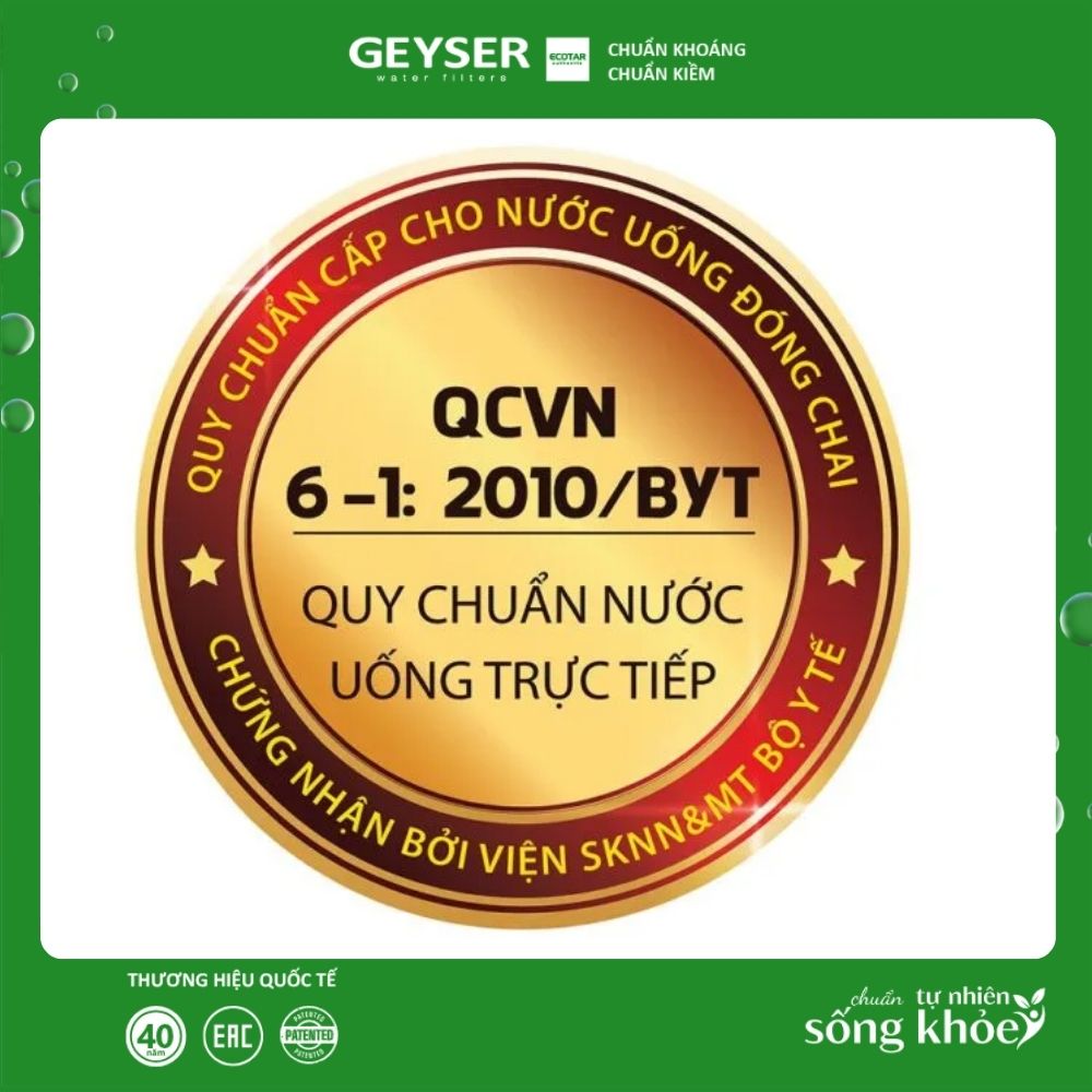 Quy chuẩn nước uống trực tiếp của Bộ Y Tế