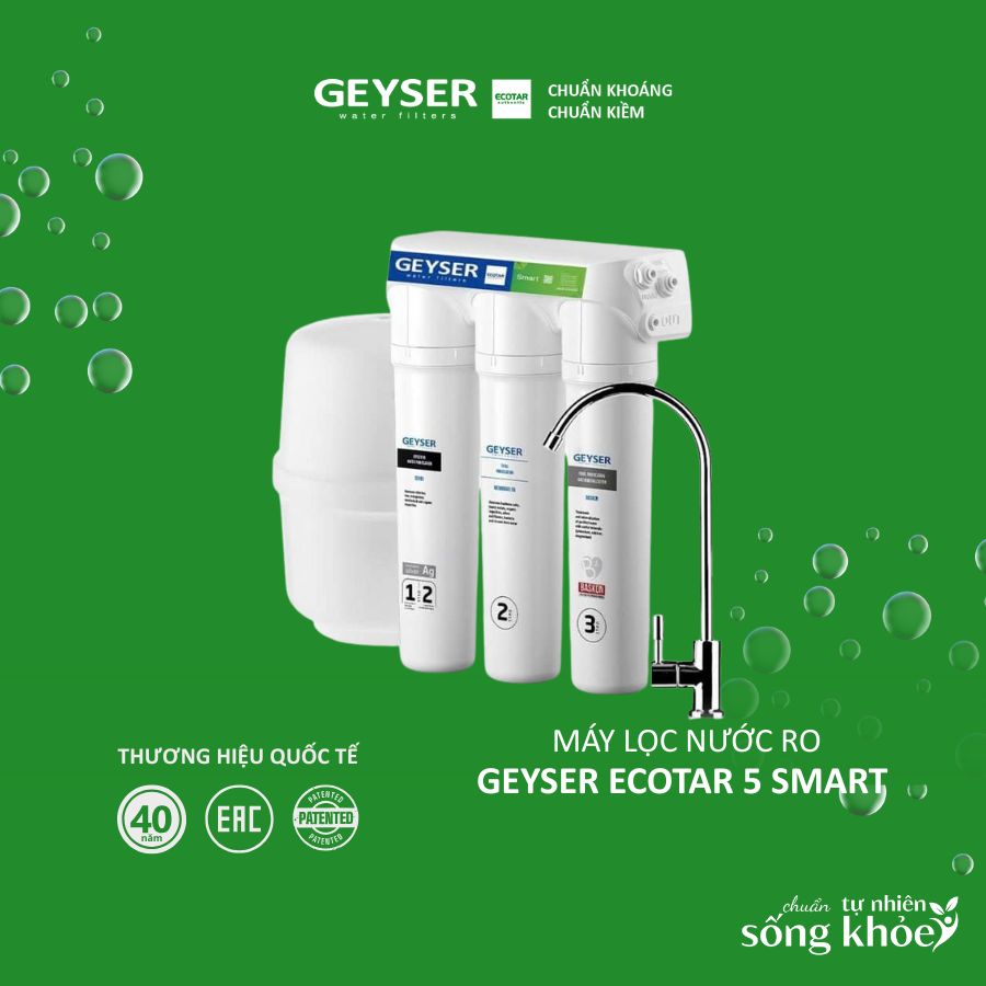 Máy lọc nước RO Geyser Ecotar 5 Smart