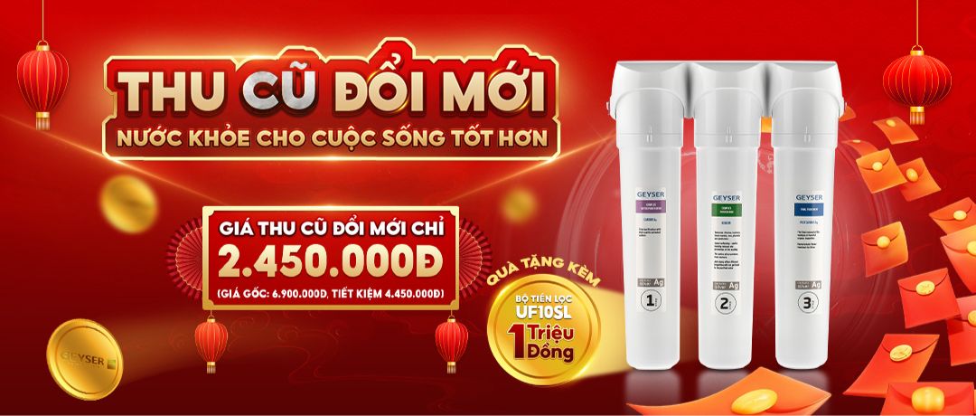 Chương trình thu cũ đổi mới máy lọc nước Geyser