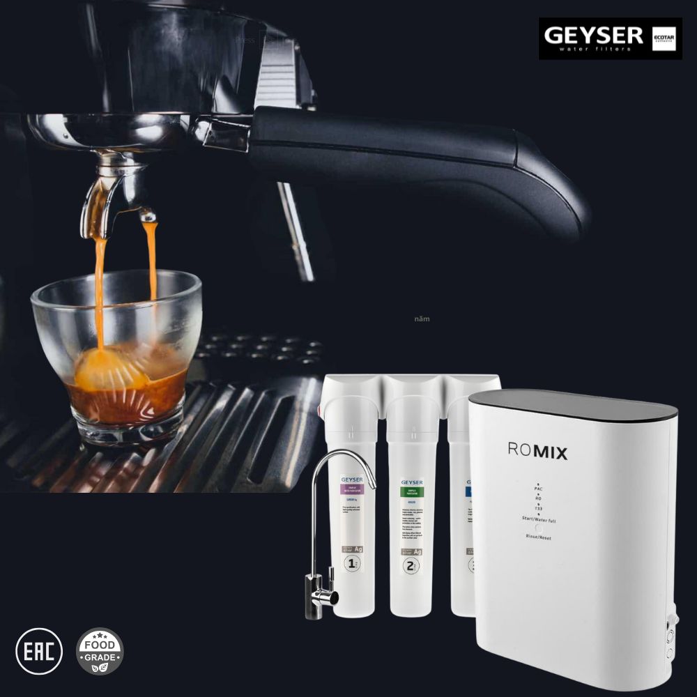 máy lọc nước cho máy pha cafe kiểm soát khoáng Geyser Ecotar 9 ROMIX 1