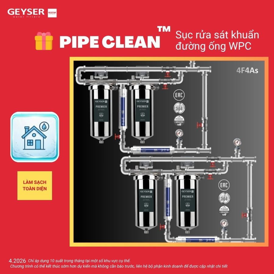 Lọc tổng chung cư âm trần Geyser Ecotar 4F4As