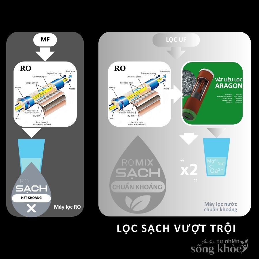 Máy lọc nước chuẩn khoáng Ecotar 9 LUX ROMIX 10