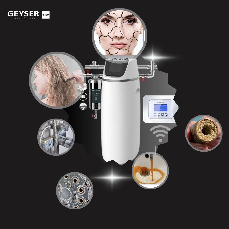 Hệ thống lọc tổng đầu nguồn gia đình tích hợp wifi thông minh Geyser Ecotar 1F10S Smart 1