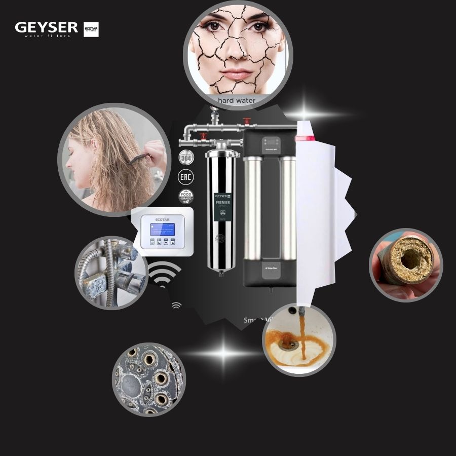 Hệ thống lọc tổng đầu nguồn villa biệt thự tích hợp điều khiển thông minh Geyser Ecotar Lux Smart Villa S 1