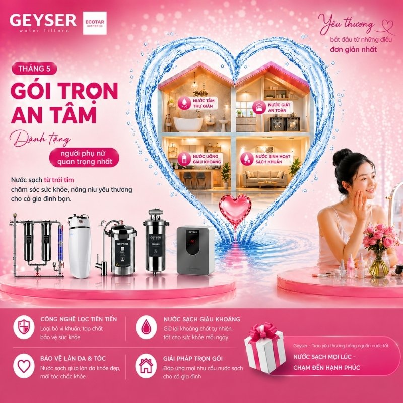KHUYẾN MÃI THÁNG 5: GÓI TRỌN AN TÂM dành tặng Người phụ nữ quan trọng nhất !