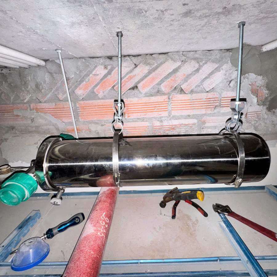 Bộ lọc tổng Geyser Ecotar sau khi lắp tại The Matrix One.