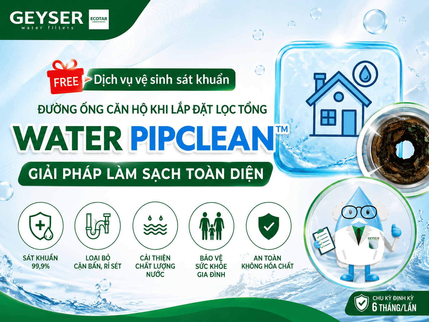 Khuyến mãi tháng 8: Trao nước sạch, gửi yêu thương cùng Geyser - 1 Khuyến mãi tháng 8: Trao nước sạch, gửi yêu thương cùng Geyser - 1